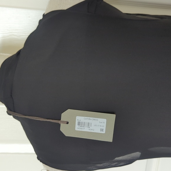 All Saints Cathea Cowl neck Black Sleeveless Dress - Picture 8 of 11